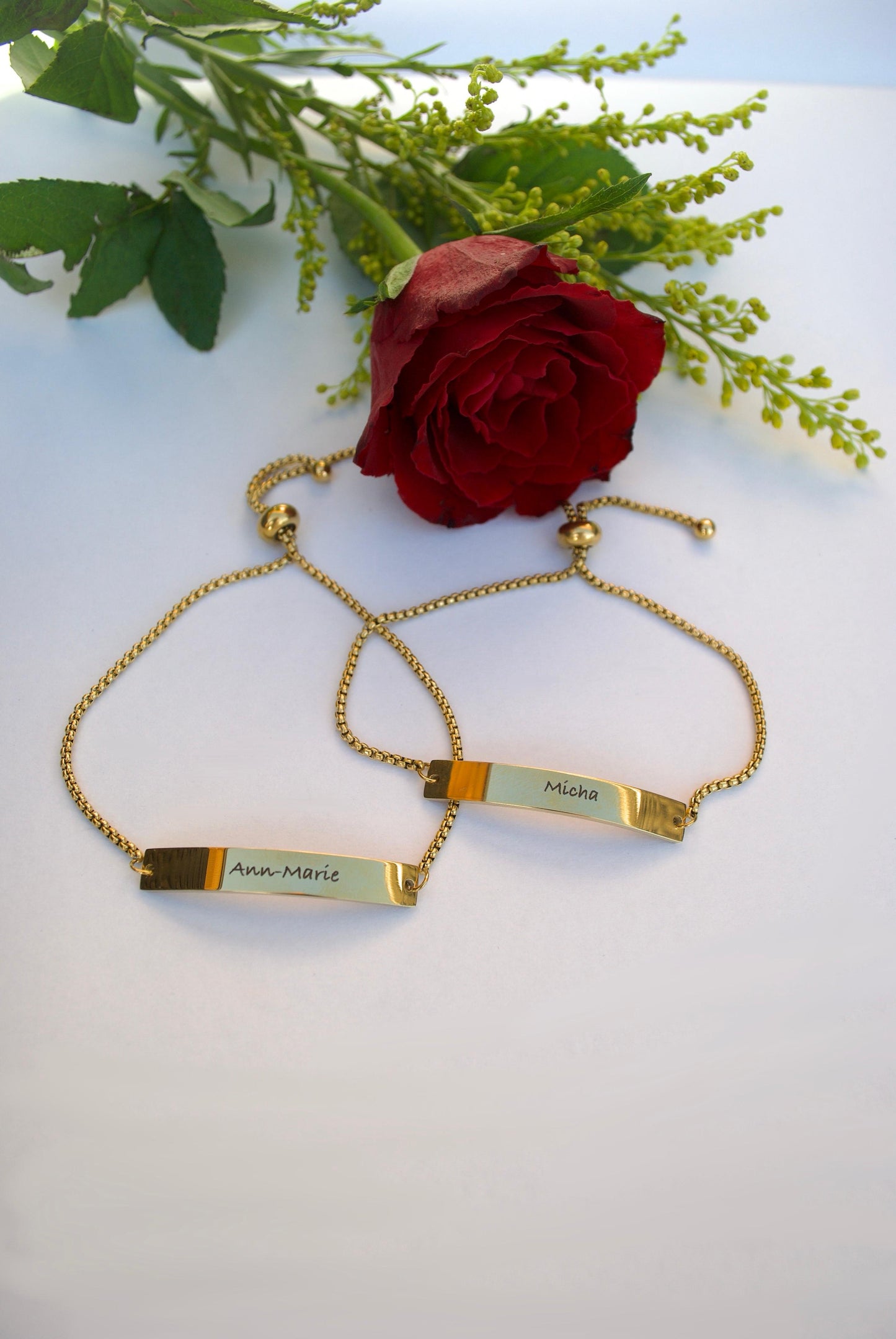 Partnerarmband mit Gravur (2 Stück)
