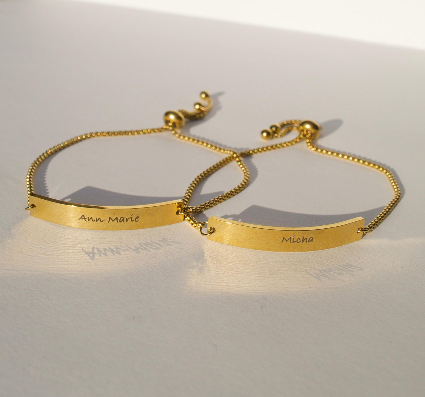 Partnerarmband mit Gravur (2 Stück)