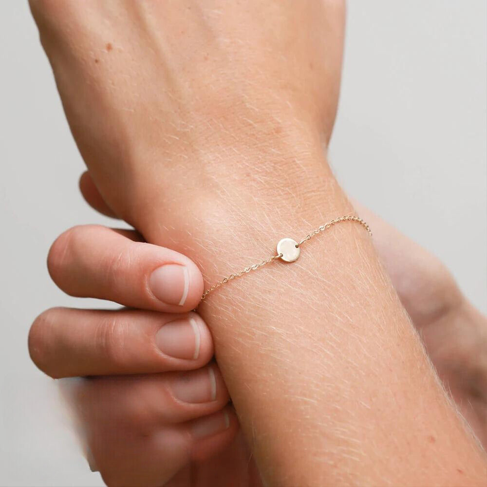 Initial Armband Zierlich mit Gravur