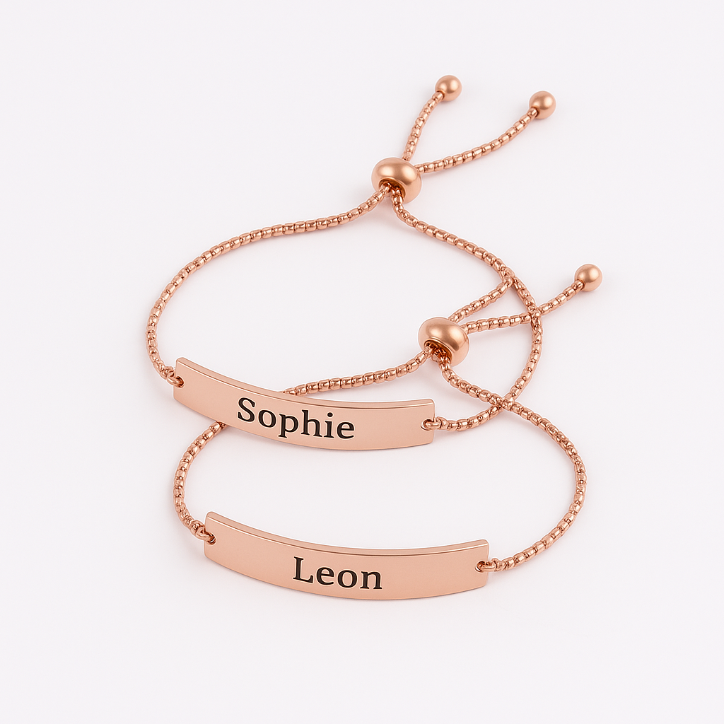 Partnerarmband mit Gravur (2 Stück)