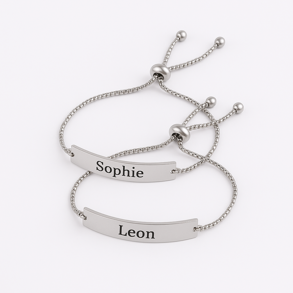 Partnerarmband mit Gravur (2 Stück)