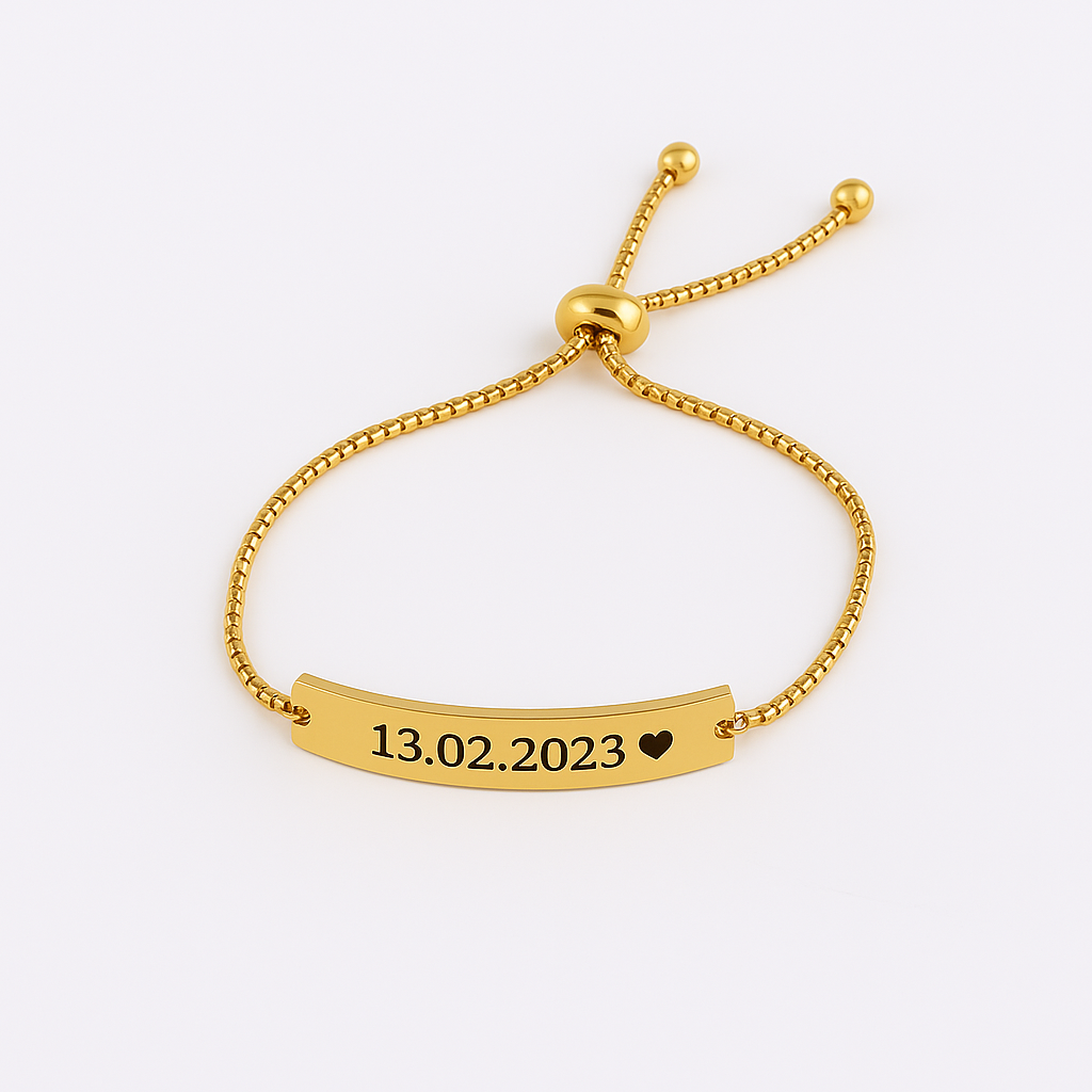 Personalisiertes Armband mit Gravur (1 Stück)