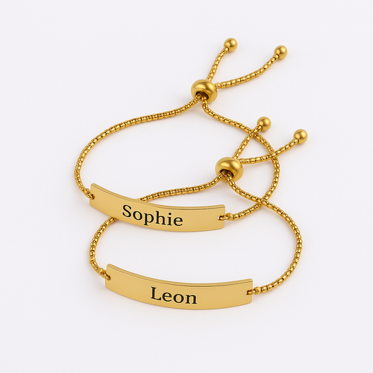 Partnerarmband mit Gravur (2 Stück)