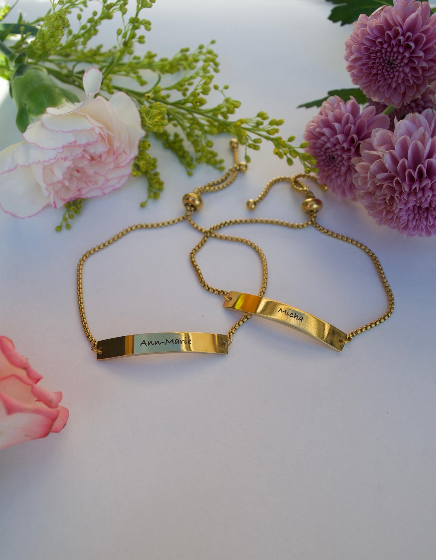 Partnerarmband mit Gravur (2 Stück)